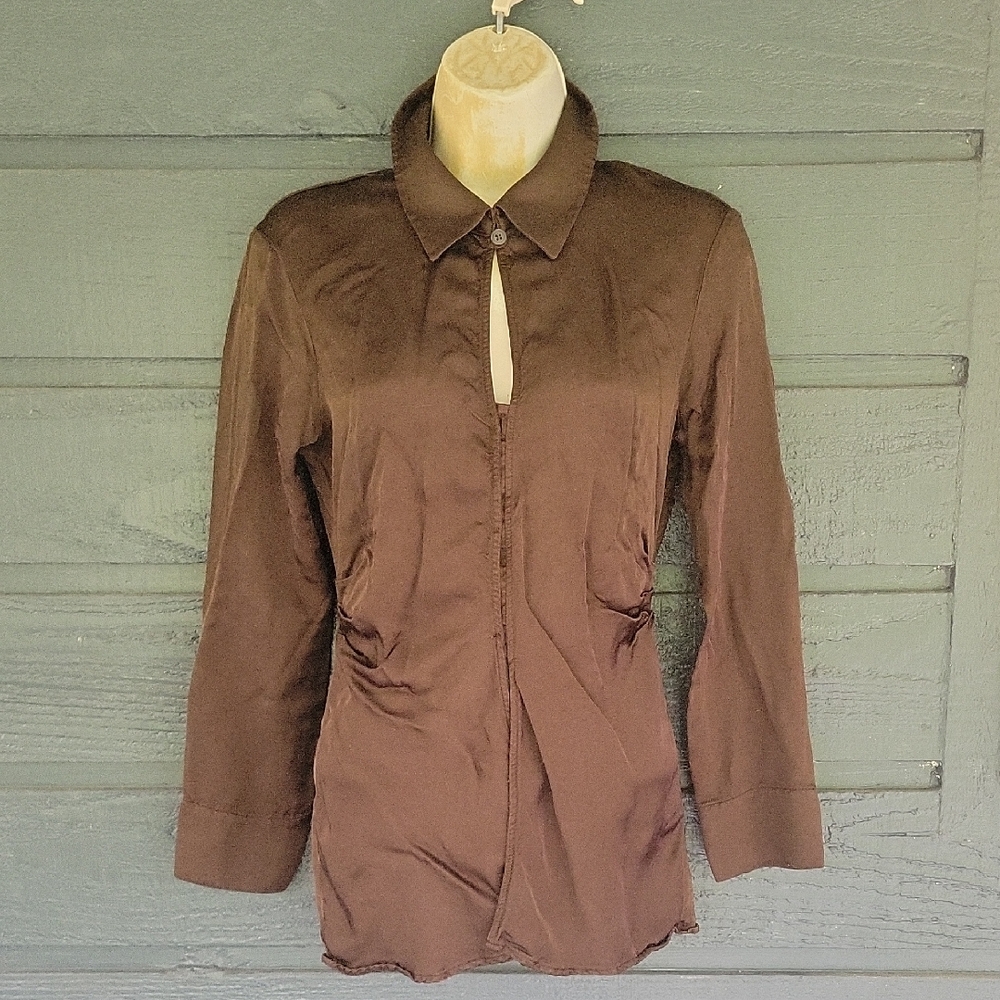 ZARA Elegant Brown Women's Top S
